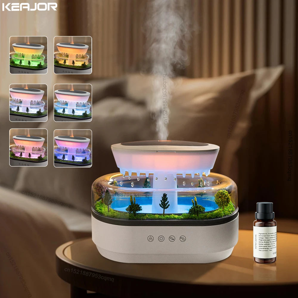 Aroma Humidifier Raindrop Air Humidifier &ndash; Colorful Light