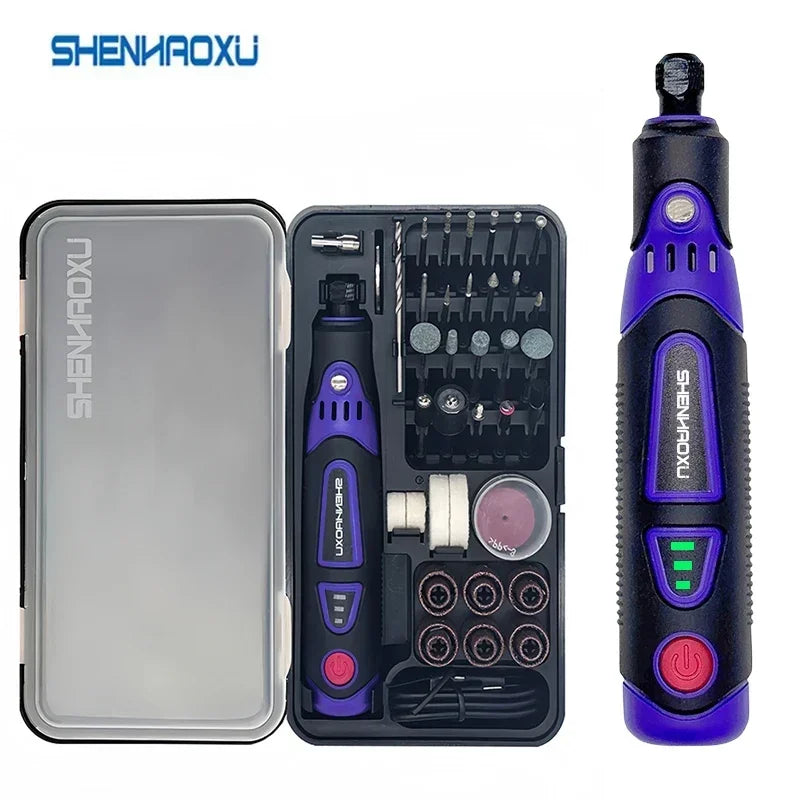 SHENHAOXU Cordless 3-Speed Mini Rotary Tool Grinder for Home DIY