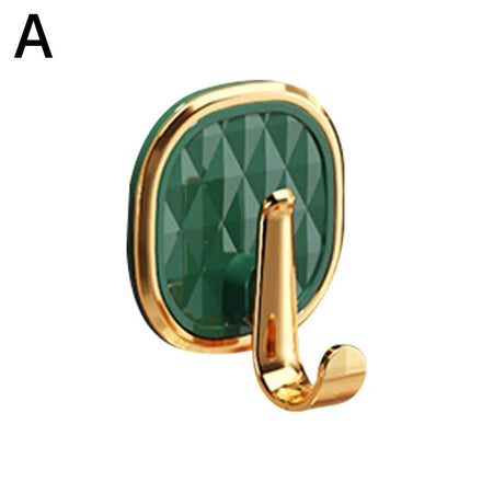 Luxury Punch-Free Wall Hooks &ndash; Strong Sticky Design for Easy Installation A