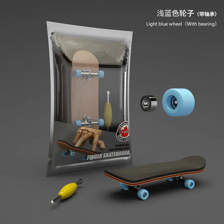 Professional Maple Finger Skateboard &ndash; With Bearings Blue