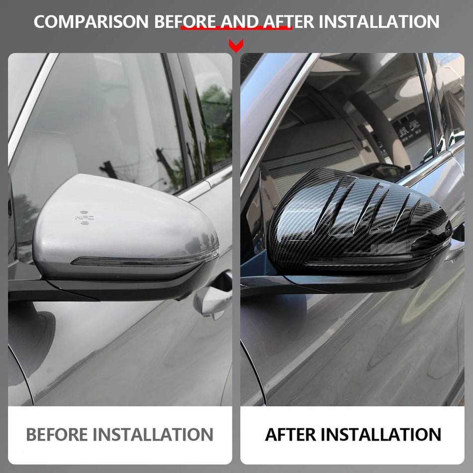 Капаци за огледало за обратно виждане за BYD ATTO 3, 2 броя, ABS с въглероден фибър вид