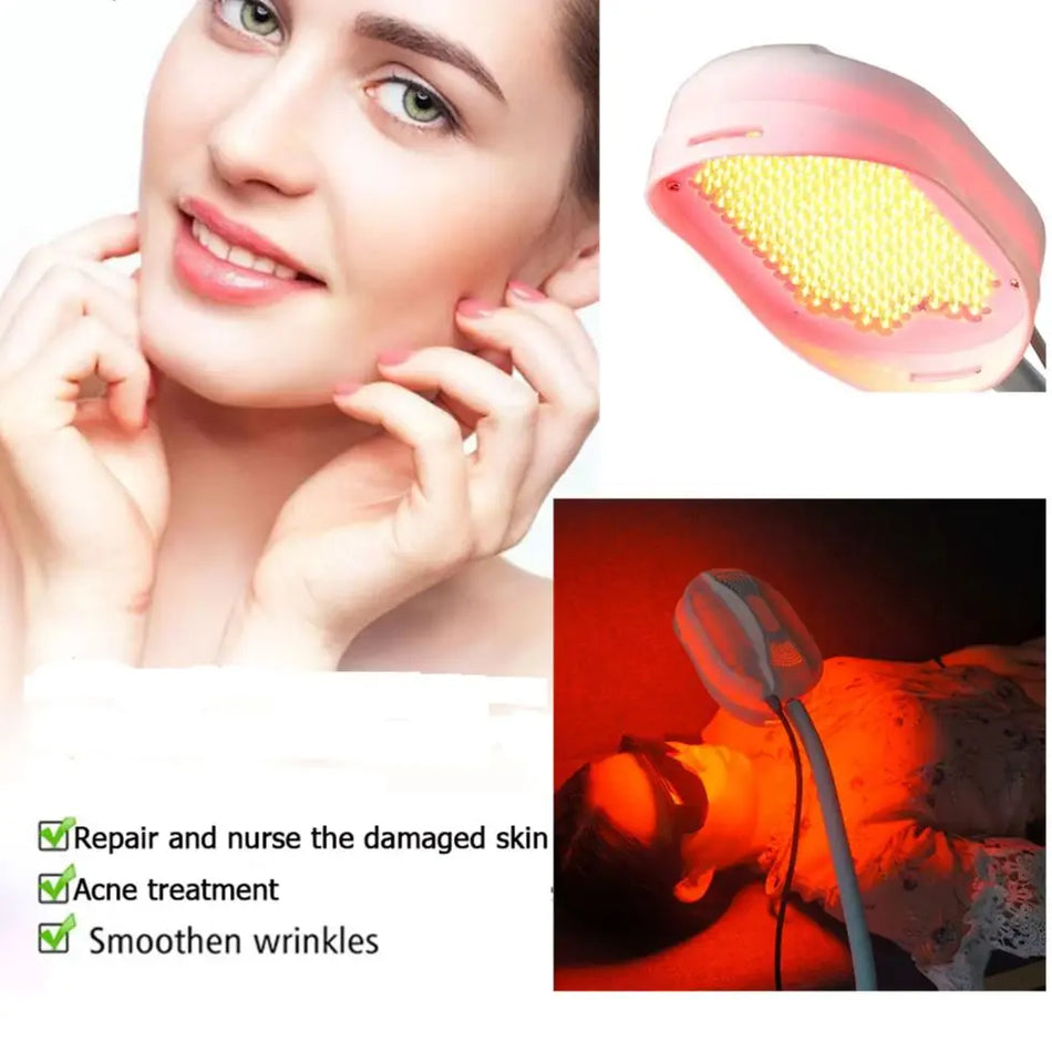 HLKGO Έξυπνη LED Μάσκα Προσώπου 3 Χρώματα LED Θεραπεία Ακμής