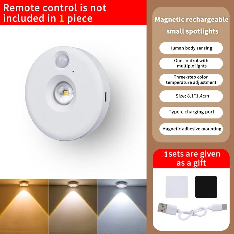 PIR Motion Sensor LED Cabinet Light - Dimmable Night Light 1Lamp / CHINA