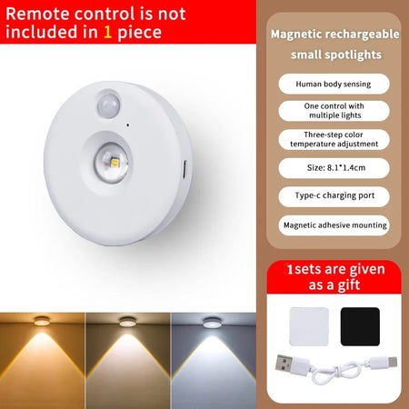 PIR Motion Sensor LED Cabinet Light - Dimmable Night Light 1Lamp / CHINA