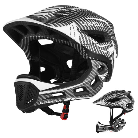 Kids Detachable Full Face Helmet &ndash; Full Face Protection Dark gray