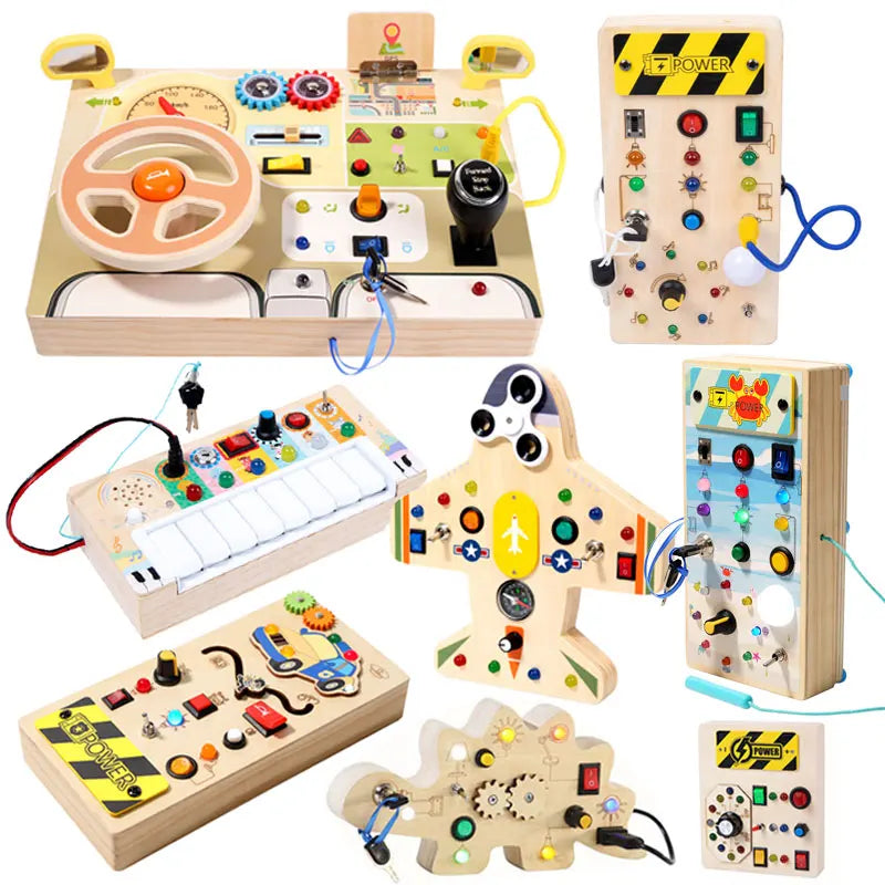 MY10082 Busy Board Led Switch Wheel Educational Toy &ndash; Play