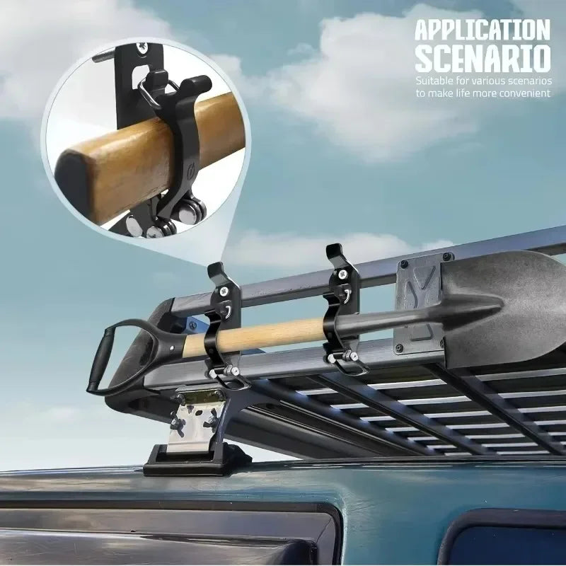 Комплект для крепления лопаты на багажник с быстросъемным механизмом Choice, 2 шт., настенное крепление, изготовлен из ПК и АБС