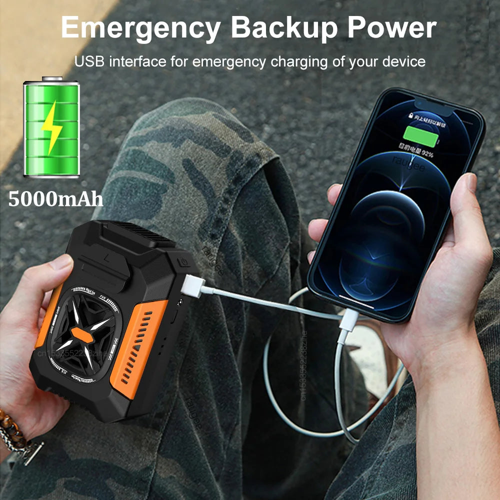 Mini Waist Clip Fan &ndash; Ultra Lightweight Power Bank Ready