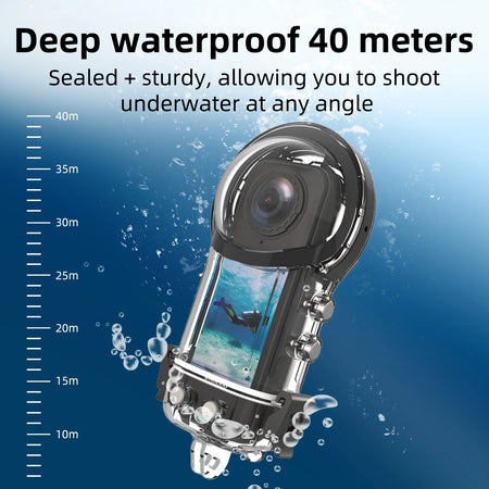 Insta360 X5 Dive Case &ndash; Completely Invisible Underwater Shooting