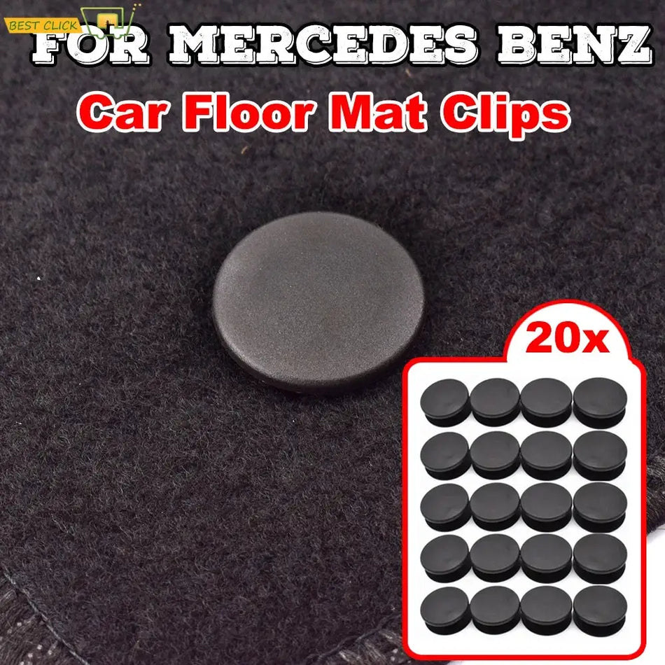 20pcs Car Floor Mat Clips Carpet Retainer Grips Holders Fixing Clamps Fastener For Mercedes Benz amg W205 W245 X164 W140 X156 by InterCyprus Trading Ltd