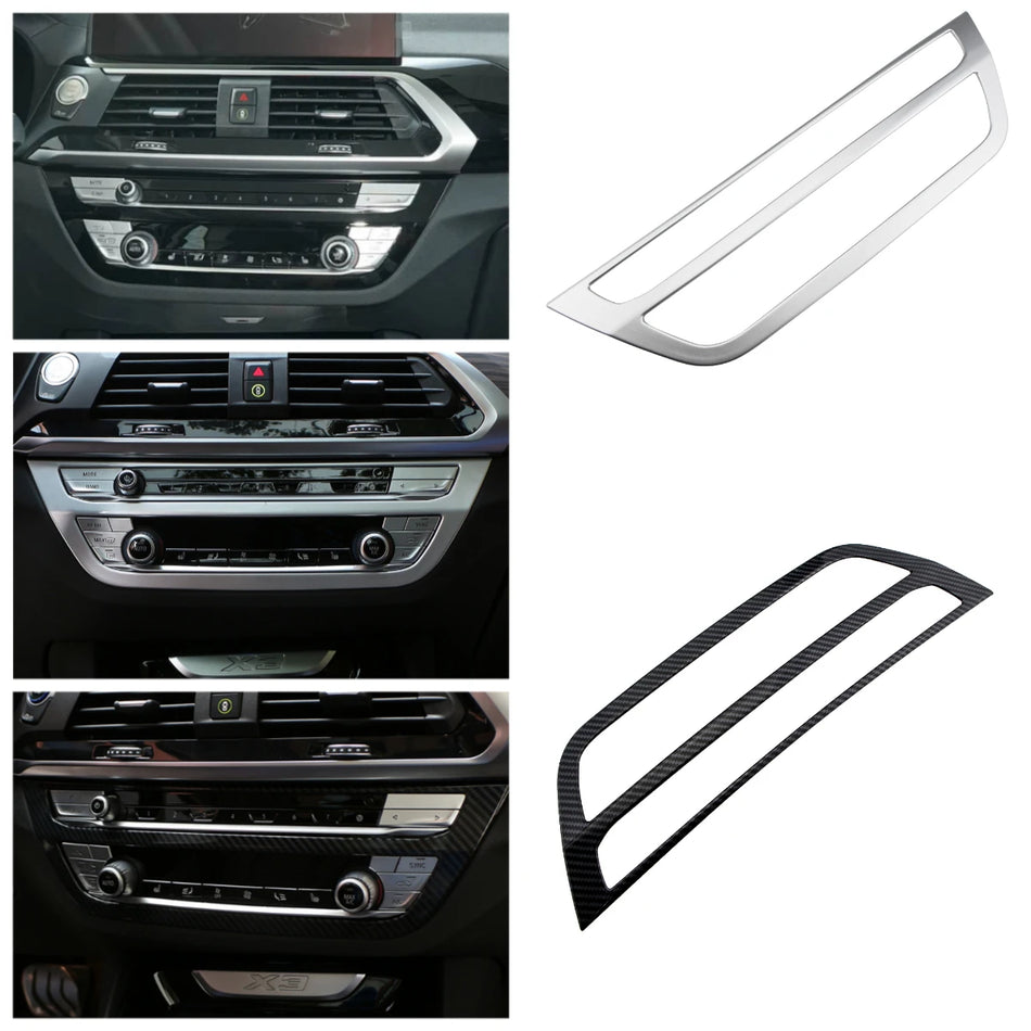 Centru konsolės AC mygtuko panelės dangtelis ABS BMW X3 G01 X4 G02 2018-2022 interjero apdaila