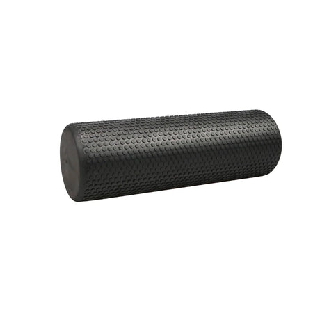 High-Density EVA 18in Yoga Foam Roller for Muscle Massage and Recovery Black 45cm
