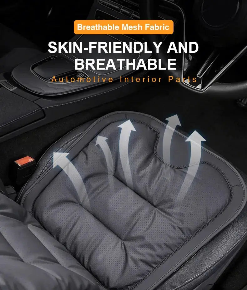 Vtear Universal Car Backrest Pad Front Seat Cushion Back Support Trim Breathable Hole Anti Slip Soft Padded Interior Accessories by InterCyprus Trading Ltd
