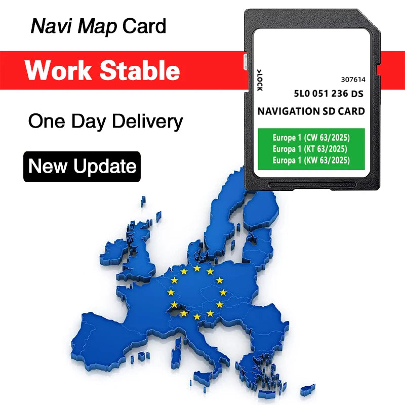 Skoda Amundsen 2 SD Card 32GB Europe UK &ndash; Europe Maps 2025