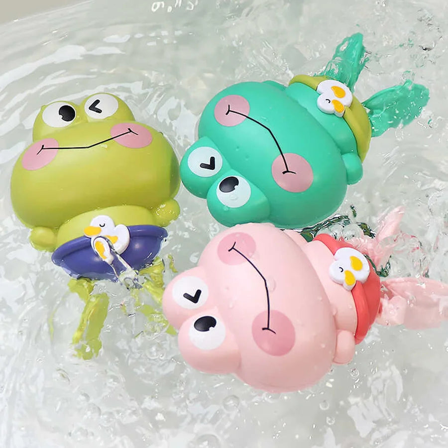Floating Clockwork Frog Bath Toys for Kids - Fun Swimming Toy for Ages 3-6