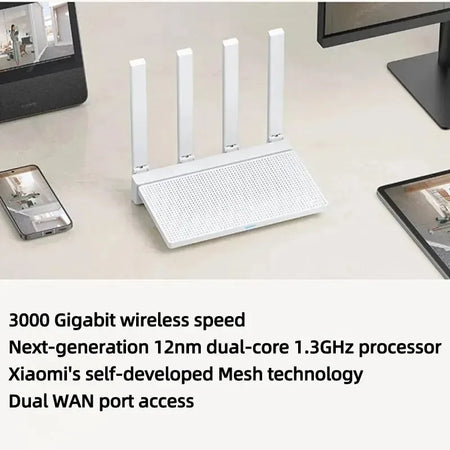 Xiaomi Router AX3000T - WiFi 6 Mesh With Wall Penetration