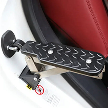 Car Roof Rack Step Foldable &ndash; Anti Slip Aluminium Design black