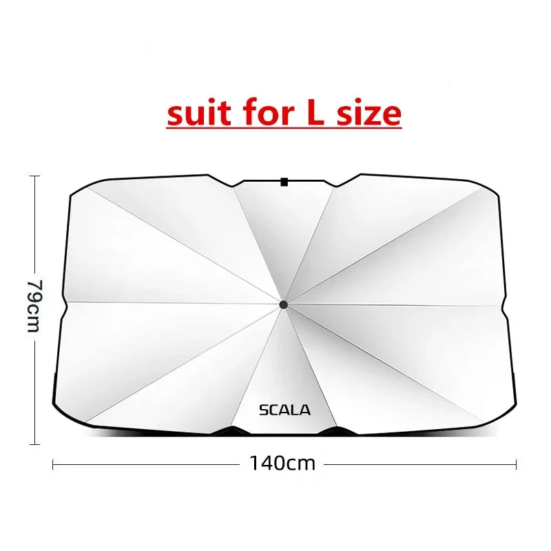 Premium Car Windshield Sunshade for Skoda Models For Scala