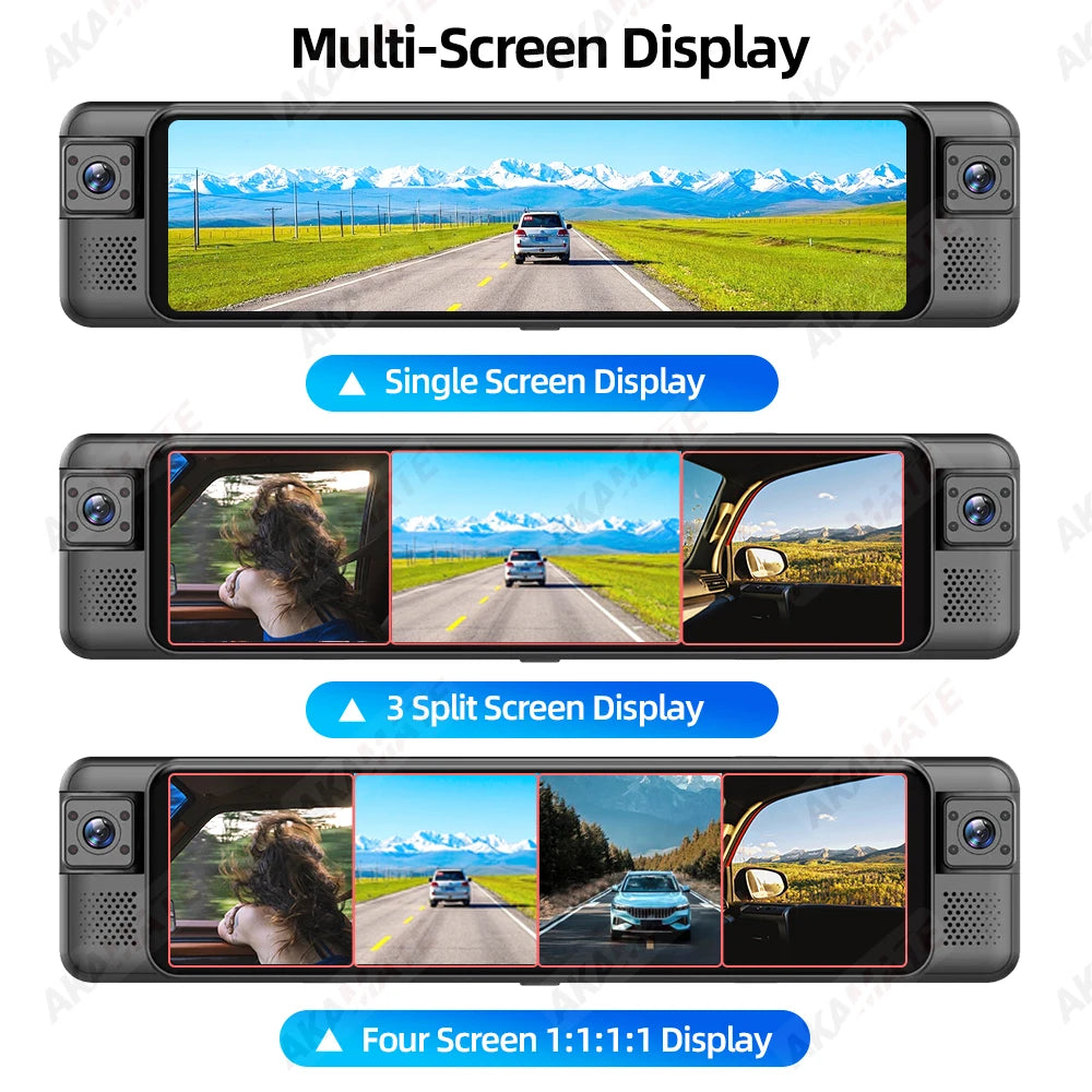 11.26inch 1080P Car DVR 4CH &ndash; Night Vision Parking Mode