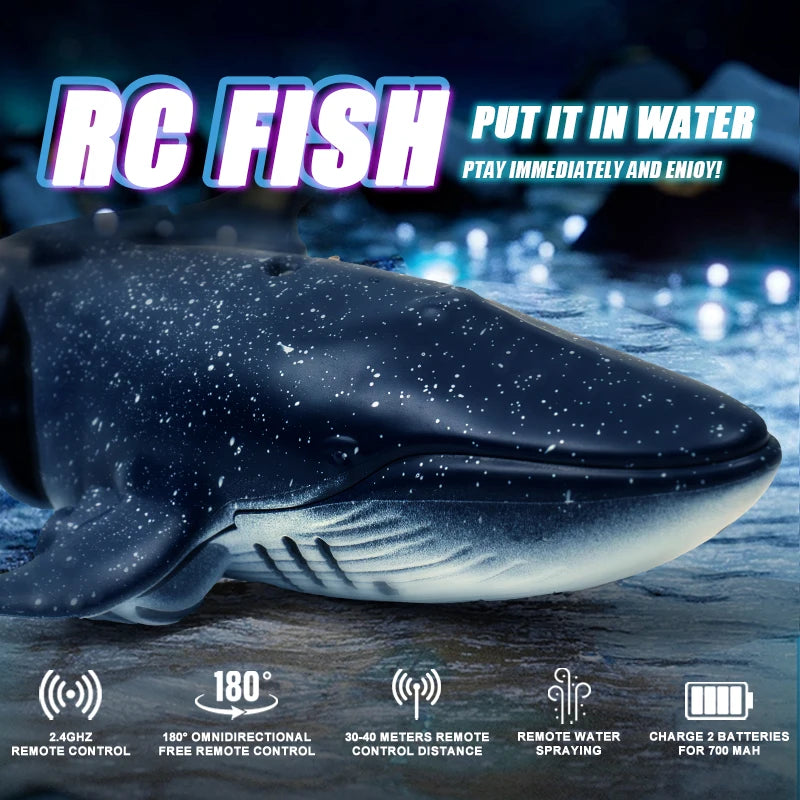 Smart RC Shark Remote Control Toy &ndash; Water Spraying Bath Toy