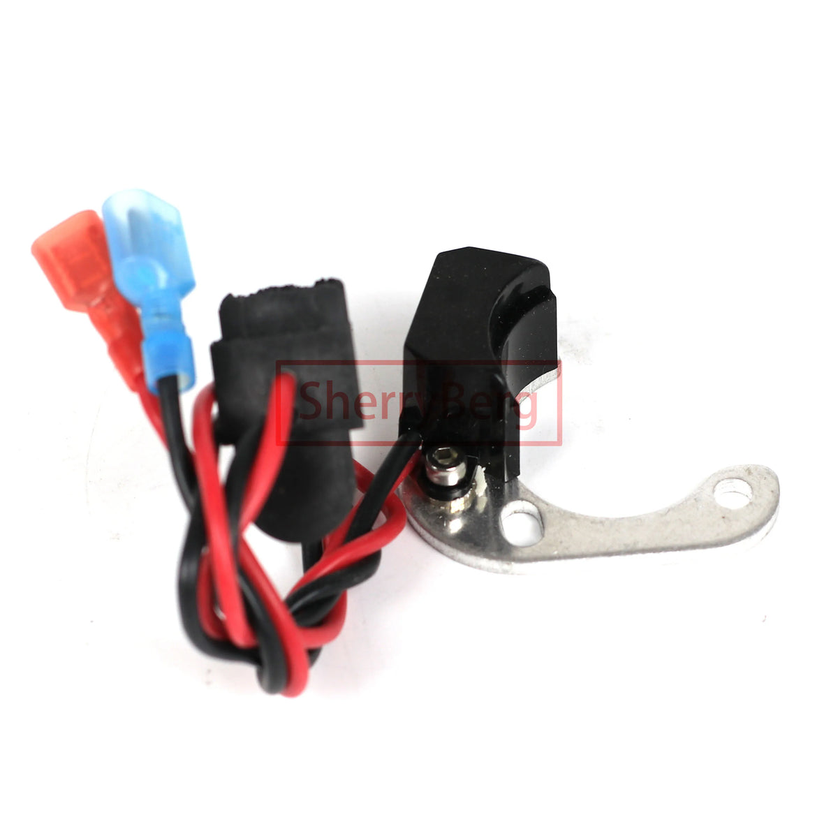 SherryBerg Electronic Ignition Kit FOR Lucas 22D6 23D6 25D6 Distributor with Powermax Red Rotor Arm Electrical Kit by InterCyprus Trading Ltd