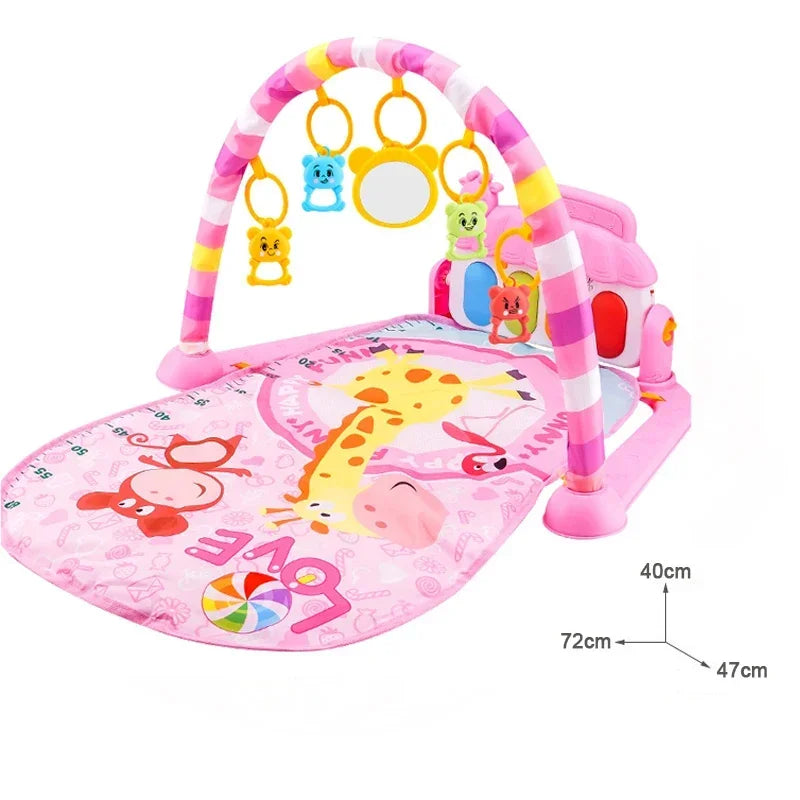 Baby Activity Gym - Musical Piano Keyboard Play Mat Giraffe