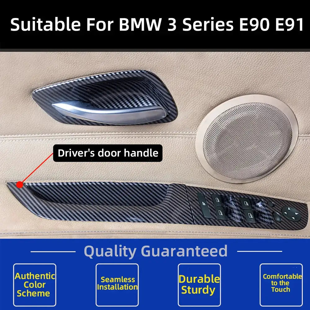 LHD RHD E90 E91 Interior Door Armrest PullHandle For BMW 3 Series 316 318 320 325 328 with Screws by InterCyprus Trading Ltd