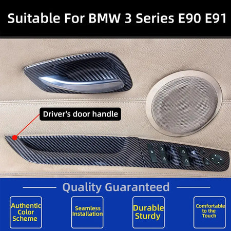 LHD RHD E90 E91 Interior Door Armrest PullHandle For BMW 3 Series 316 318 320 325 328 with Screws by InterCyprus Trading Ltd