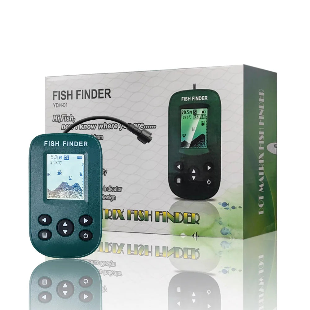 FindFish Smart Portable Sonar Fish Finder - Echo Sounder &amp; Alarm green