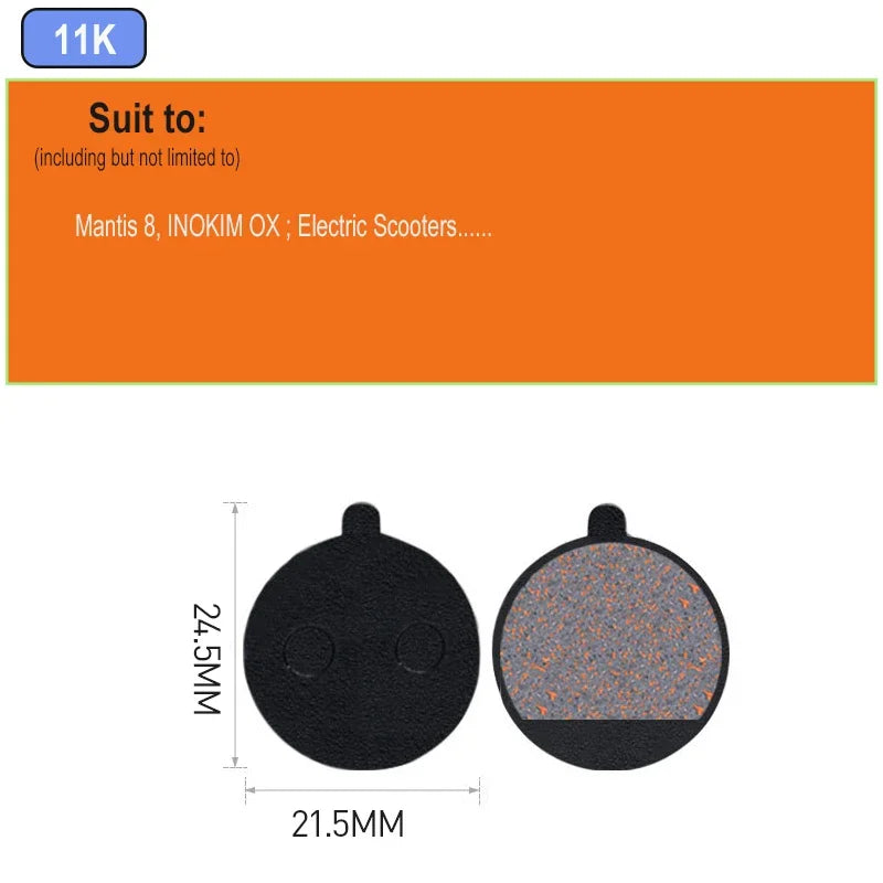 MTB Hydraulic Disc Brake Pads Semi-Metallic 4pcs &ndash; Durable