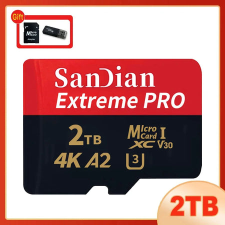Micro TF SD Card 512GB &ndash; High Speed Class 10 U3 4K Performance 2TB
