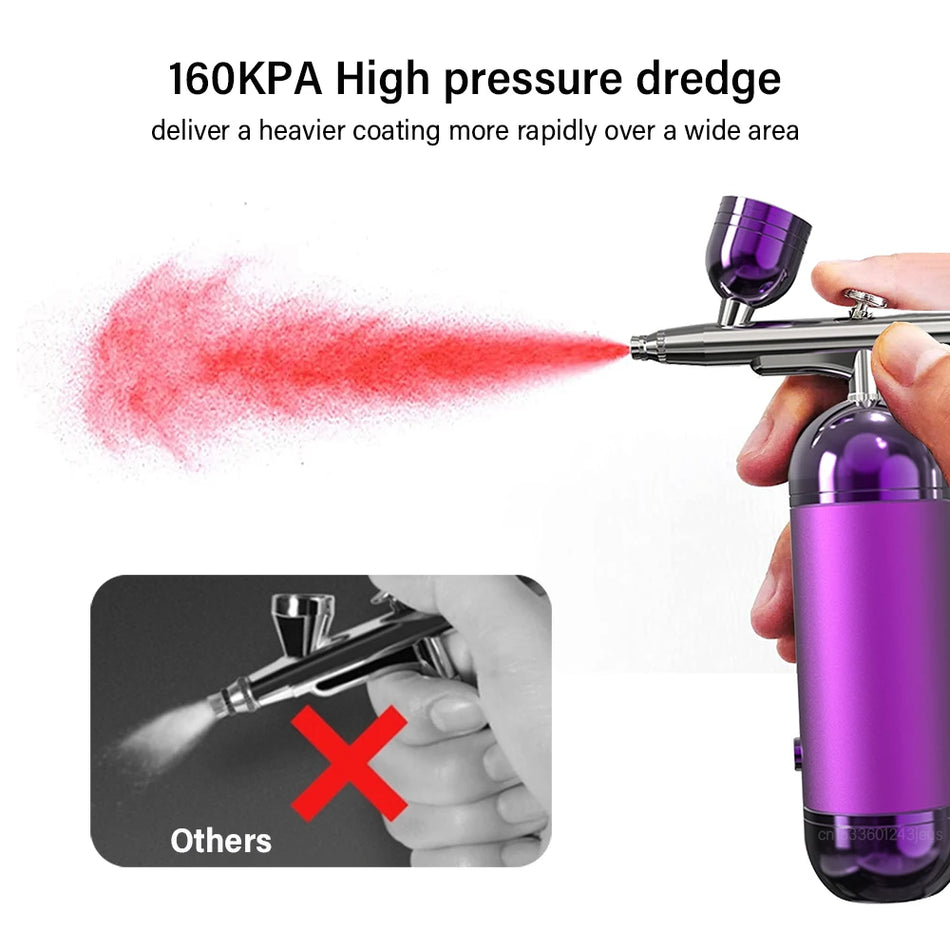 Tragbare Airbrush-Nagelmaschine mit Kompressor für Nagelkunst