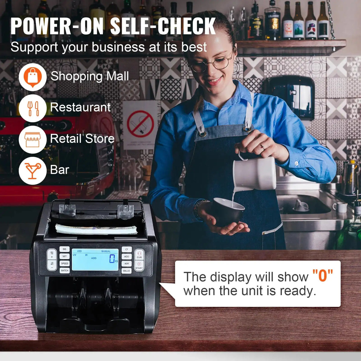 Money Counter 1200 Pcs Min With UV MG IR Detector