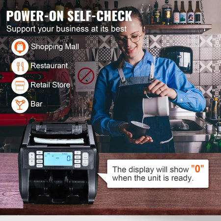 Money Counter 1200 Pcs Min With UV MG IR Detector