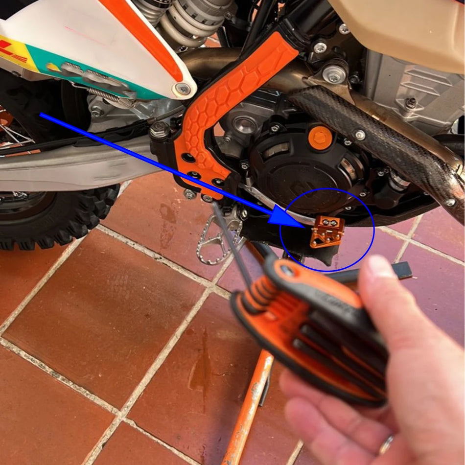 Складная задняя пластина наконечника педали тормоза KTM EXC 300 для моделей 2024 2025 годов, защита торможения