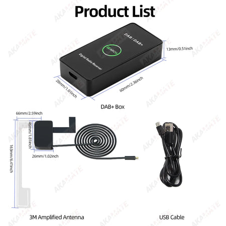 DAB+ Antenna For MP3 Radio &ndash; Full Channel USB GPS Receiver