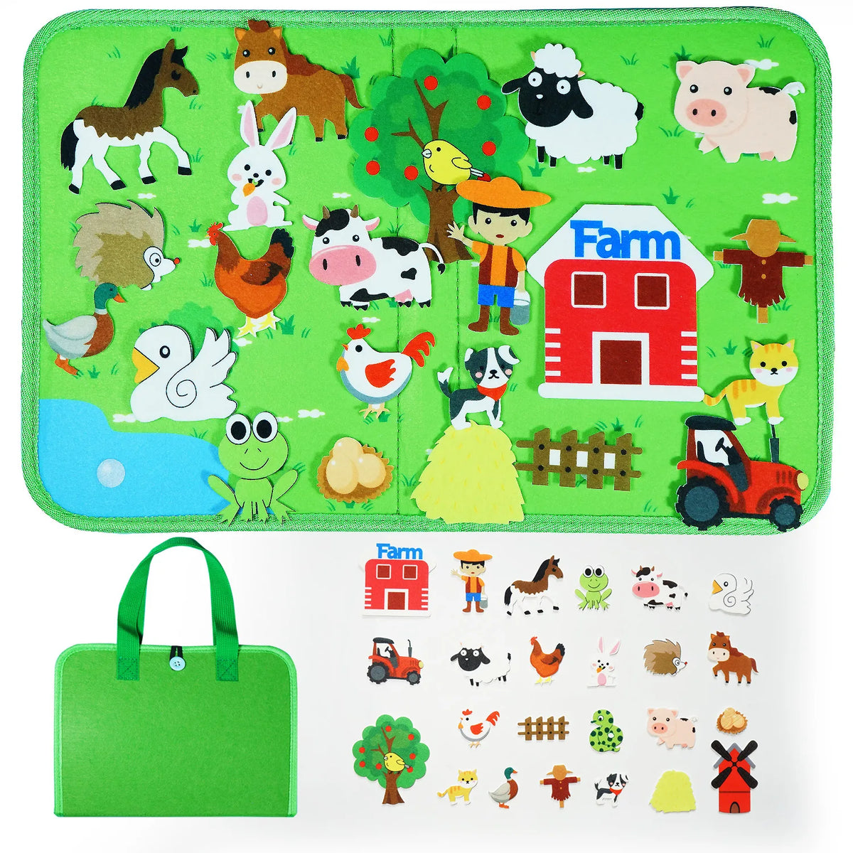 Montessori Animal Busy Board &ndash; Colorful Sensory Toy farm