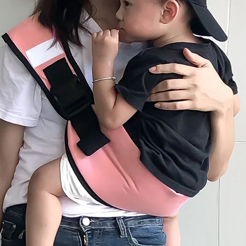 Multicolor Baby Carrier Waist Stool with 45&deg; Sling Hold | Infant Hip Seat Strap Pink