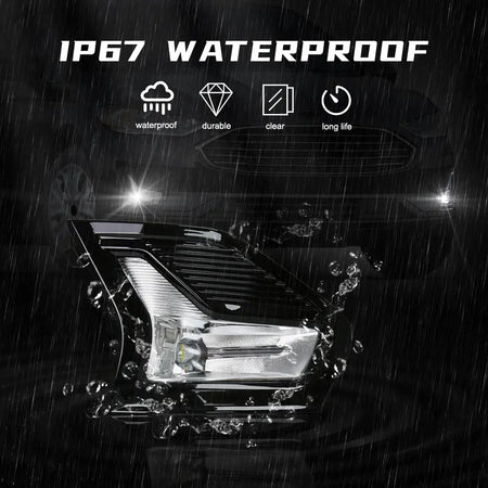 Led Fog Lamps For Ford Mondeo Fusion 2019 2020 Daytime Running Light DRL Car Front Driving Daylight Covers Frame Wire Switch 12V by InterCyprus Trading Ltd
