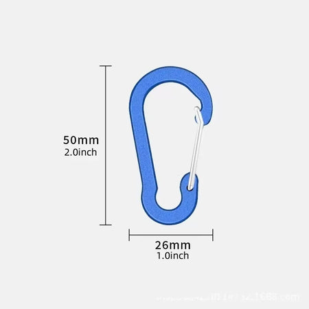 6Pcs Aluminum Carabiner Set by Booms Fishing CC1 &ndash; Durable