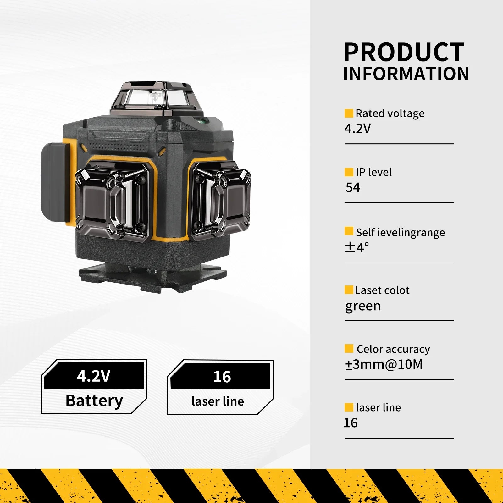 DEWALT 4 Sides 360 Degree Vertical Laser Level &ndash; Green Beam