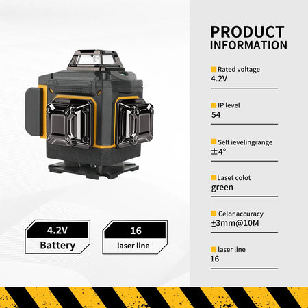 DEWALT 4 Sides 360 Degree Vertical Laser Level &ndash; Green Beam