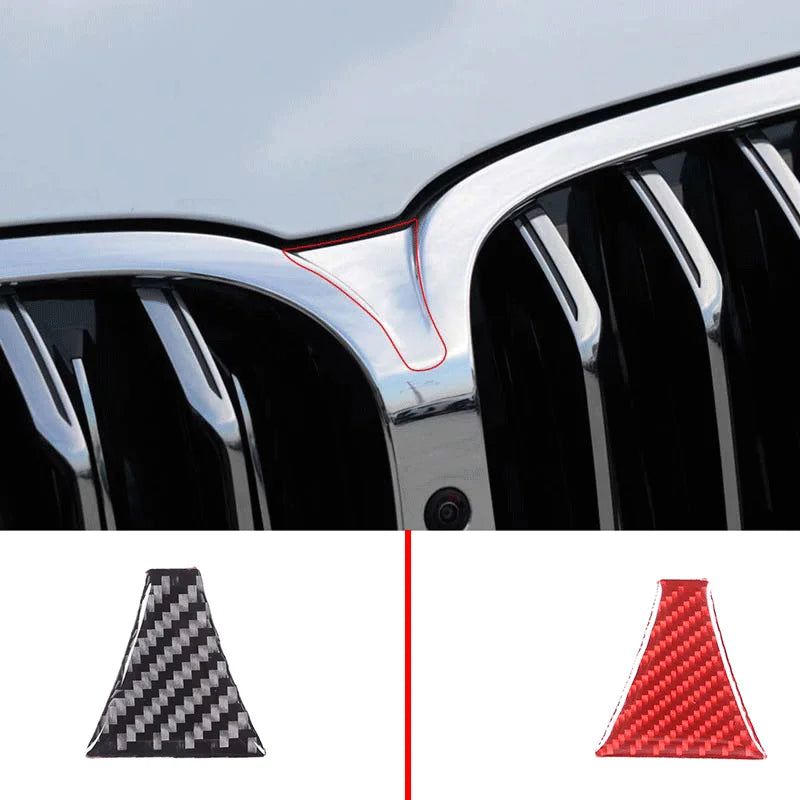 Rifinitura centrale anteriore in fibra di carbonio morbida per BMW Serie 8