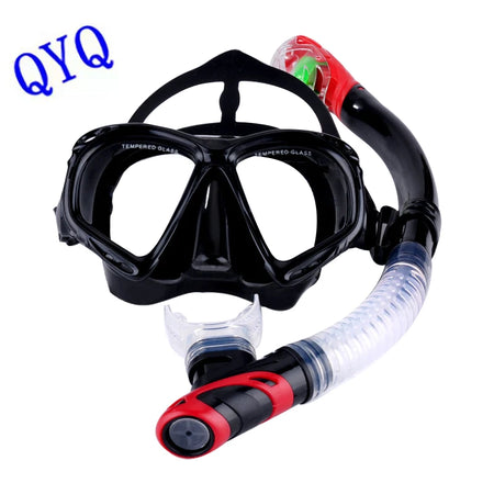 QYQ Professional Diving Mask Set &ndash; Waterproof Full Dry Snorkel System