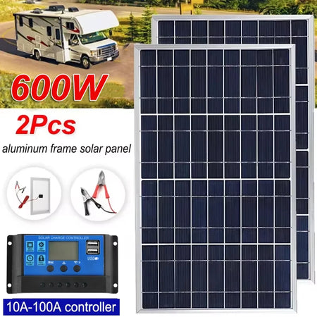 Outdoor Solar Panel 600W 12V &ndash; Lightweight and Efficient