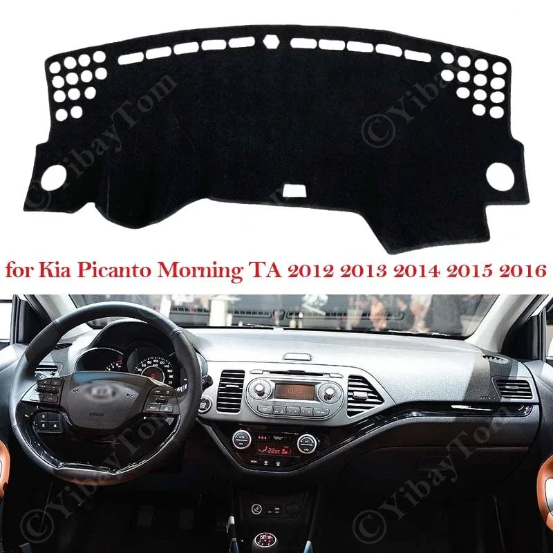 Tappetino Copertura Cruscotto per Kia Picanto Morning TA 2012 2013 2014 2015 2016