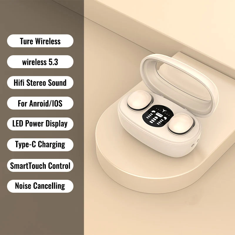 Mini Sleep Invisible Earbuds &ndash; Active Noise Cancellation Khaki