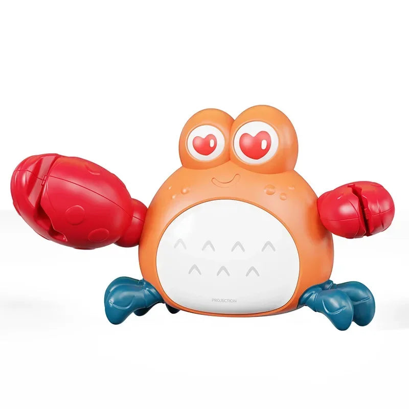 Multifunctional Educational Crab Toy with Music &amp; Lights for Kids Aged 18 Months+ red