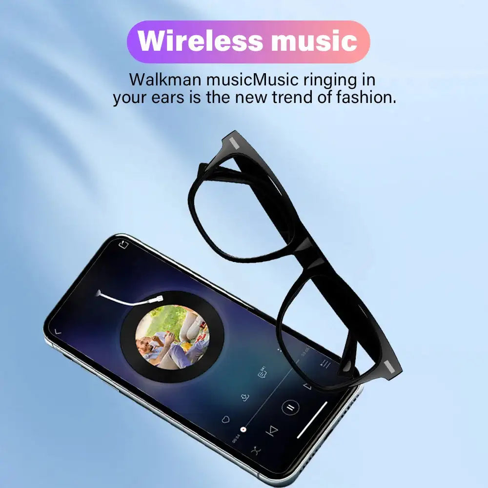 LAXASFIT Smart Anti Blue Light Sunglasses Bluetooth Camera