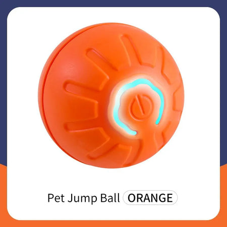 Interactive Smart Pet Ball - USB Rechargeable Electronic Toy for Puppies and Kittens - Birthday Gift for Dogs and Cats Orange 1 / CHINA